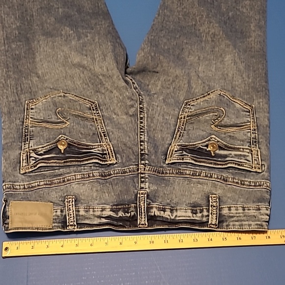 Men's SILVER ZAC BLUE Jeans SIZE 36x30 - Picture 11 of 15